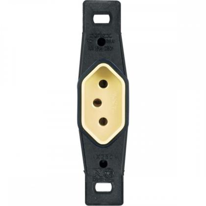 Imagem de Conjunto Perlex 4X2 Cinza Sem Placa(1Tomada 10A) 1211