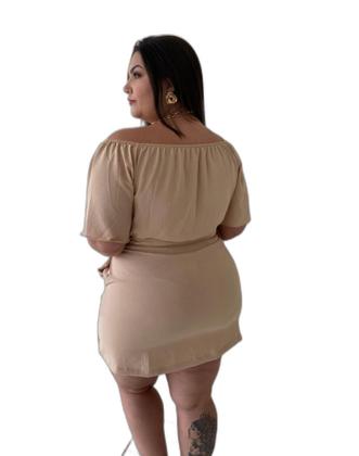 Imagem de Conjunto Plus Sizes de Short Saia e Cropped (Veste do 48 ao 52)