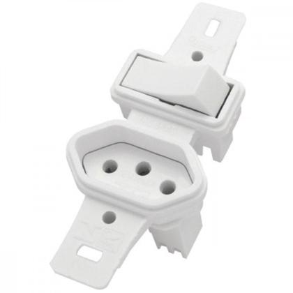 Imagem de Conjunto Rad Pollar 1901137 1S 1Tomada 10A S/P