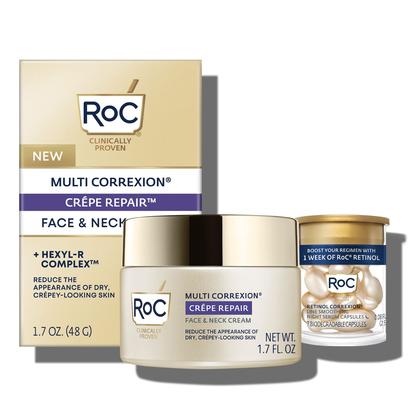 Imagem de Conjunto RoC Crepe Repair Anti-Idade - Creme Hidratante e Cuidados com a Pele