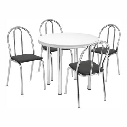 Imagem de Conjunto Sala de Jantar Mesa com 4 Cadeiras