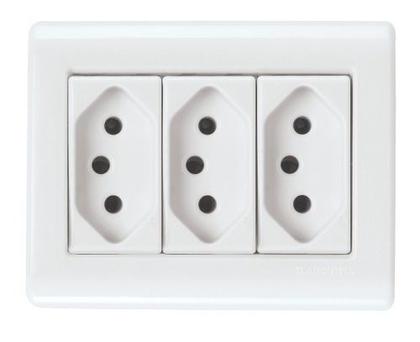 Imagem de Conjunto Sobrepor 3 Tomada 10a Sistema X Lizflex 57304027