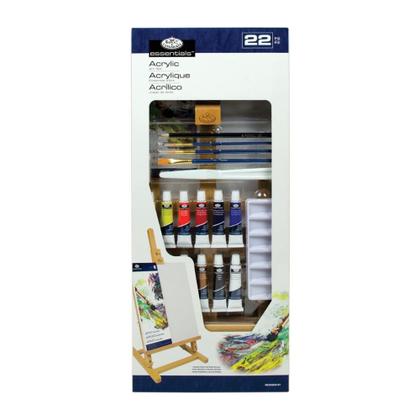 Imagem de Conjunto Tinta Acrílica Art Set Royal C/22 Pçs