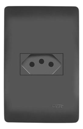 Imagem de Conjunto Tomada 20a 3 Pinos Fame Habitat Black