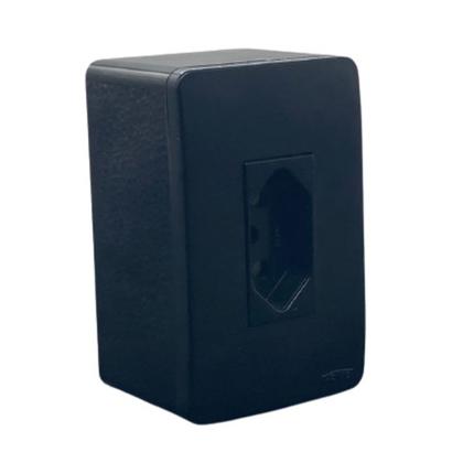 Imagem de Conjunto Tomada Sobrepor 20A 3 Pino Sistema X Canaleta Preto