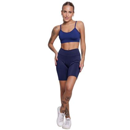 Imagem de Conjunto Top Alça Fina e Bermudinha Suplex WLS Modas Roupa Para Academia Moda Fitness