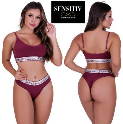 Imagem de Conjunto Top E Calcinha Corte Laser