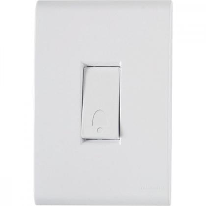 Imagem de Conjunto Tramontina Liz 4X2 Branco Com Placa (1 Campainha)