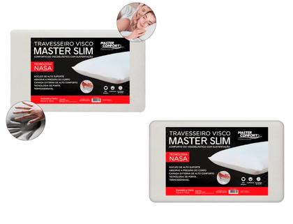 Imagem de Conjunto Travesseiros Ortopédicos Viscoelásticos Macios