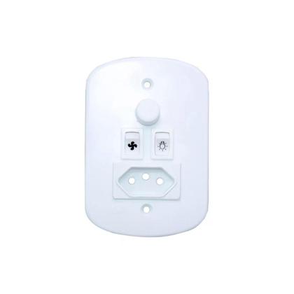 Imagem de Conjunto Variador Rotativo Para Ventilador + Tomada 10a - PW