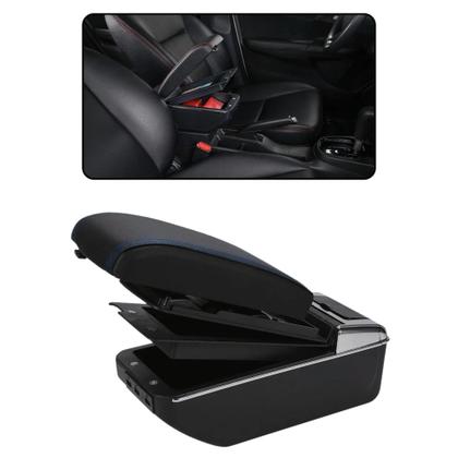 Imagem de Console Apoio De Braço Universal Veicular Entrada Usb Azul