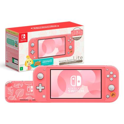 Console Nintendo Switch Lite 32GB Edição Limitada Animal Crossing