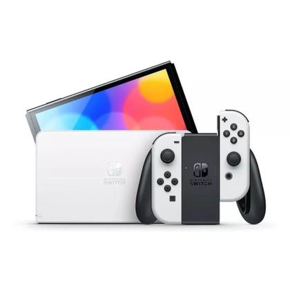 Console Nintendo Switch OLED 64GB Branco Com Joy-Con Standard