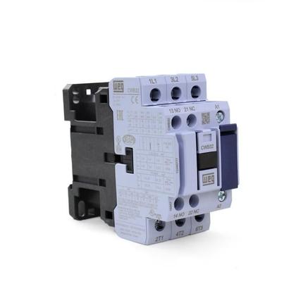 Imagem de Contator 24Vca 32A Weg Tripolar 1NA 1NF CWB32-11-30D02