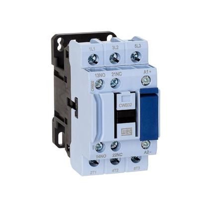 Imagem de Contator Tripolar WEG CWB32 32A 1NA + 1NF 24V, 110V ou 220V
