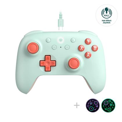 Imagem de Controlador com fio 8Bitdo Ultimate 2C Hall Effect para PC e Android