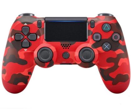 Imagem de Controle para Ps4/PC Controle Compatível Ps4/PC  Sem Fio Camuflado Vermelho - Altomex