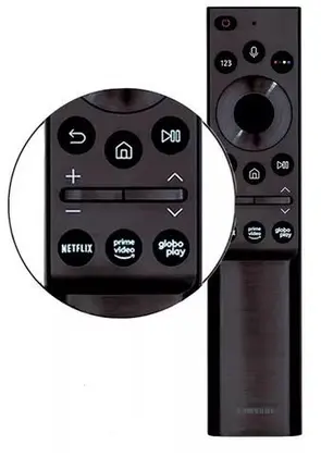 Imagem de Controle para Tv Remoto Samsung Original Serie Au7700 E Au8000 modelo UN43AU7700GXZD 