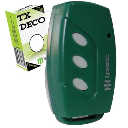 Imagem de Controle Remoto Transmissor 3 Canais Tx-Deco 433,92 Mhz Ipec