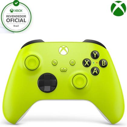 Imagem de Controle Xbox One e Series Amarelo Eletric Volt Com 12 Meses de Garantia