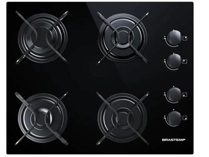 Imagem de Cooktop 4 Bocas Brastemp Preto a Gás GLP