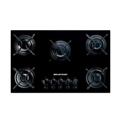 Imagem de Cooktop 5 Bocas Brastemp com Grades Piatina e Acendimento Automático - BDD75AE