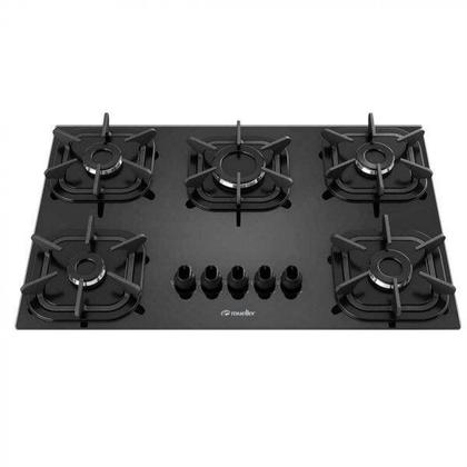 Imagem de Cooktop 5 Bocas com Queimador Ultra Chama Mueller Bivolt Preto