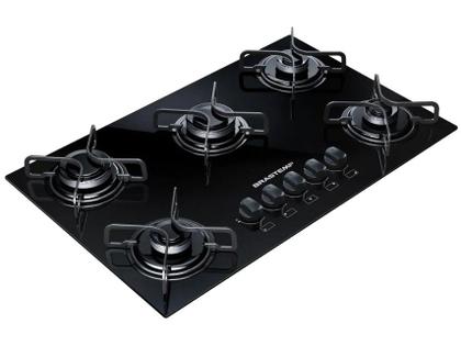 Imagem de Cooktop Brastemp 5 Bocas com Vidro Temperado Preto