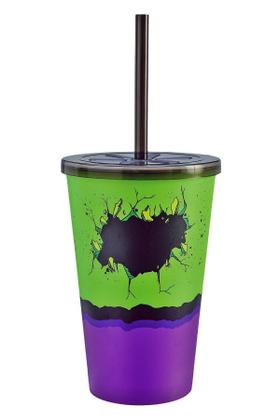 Imagem de Copo Com Tampa 550 Ml Heróis Vingadores Liga Da Justiça