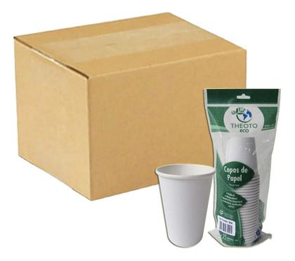Imagem de Copo De Papel Biodegradável 180 Ml 25 Unidades Kit 10