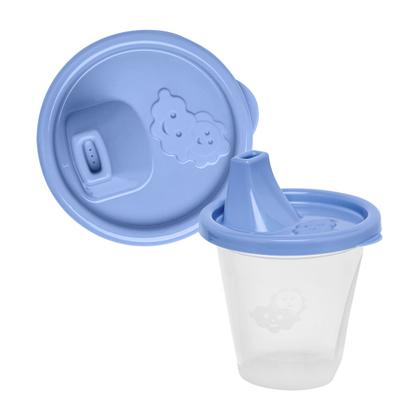 Imagem de Copo Infantil Azul Com Bico Dosador 245ml 10,5x8 Cm 1490 Jaguar