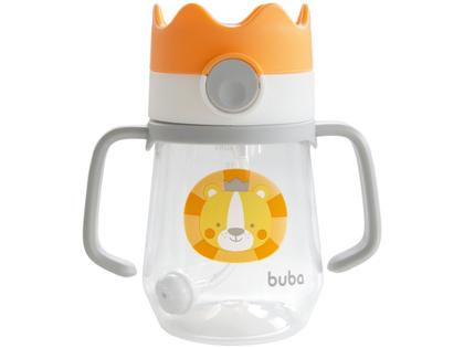 Imagem de Copo Infantil com Canudo 240ml Buba Coroa Leão