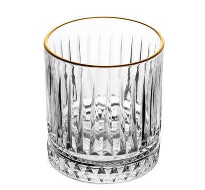 Imagem de Copo para Whisky Deli Diamante em Cristal com Fio de Ouro 330ml - Lyor