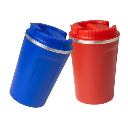 Imagem de Copo Térmico Inox 380ml Parede Dupla Resistente Antivazamento Tampa Rosqueável Com Bocal