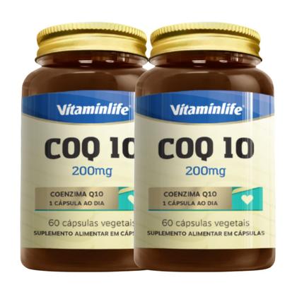Imagem de COQ10 Coenzima Q10 Diversas Quantidades 200mg 60 Cápsulas Vegetais Vitaminlife
