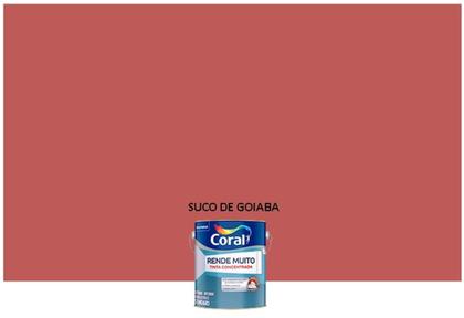 Imagem de Coral Tinta Acrílica Rende Muito cor  Suco de Goiaba FO 3,2l.