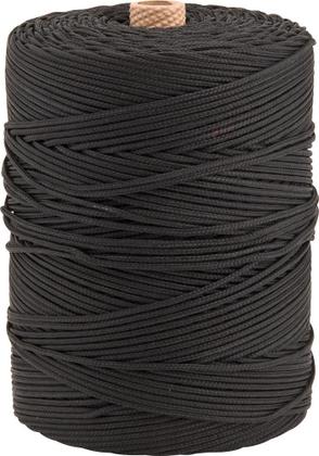 Imagem de Corda multifilamento trançada 2,5mm 1,0kg 372 metros preta polipropileno - Vonder