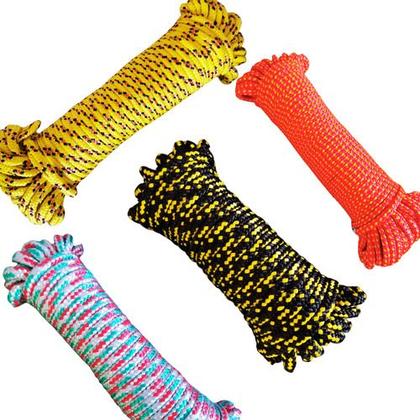 Imagem de Corda Multiuso Pp 12mm 20m Meada Amarração Carga Içamento Resistente Forte Nf