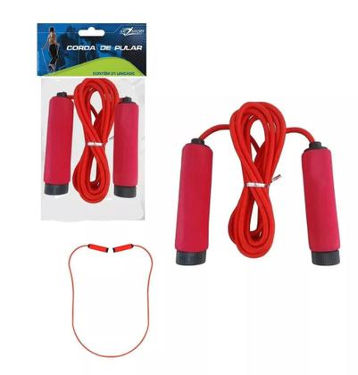Imagem de Corda para pular com cabo em eva - treino e exercicio- bs1204 art sport