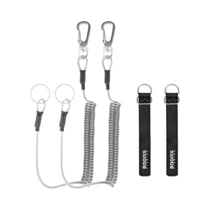 Imagem de Corda Retrátil Para Pesca Com Cabo De Segurança E Mosquetão De Aço 1,5m Max Booms T04RB1