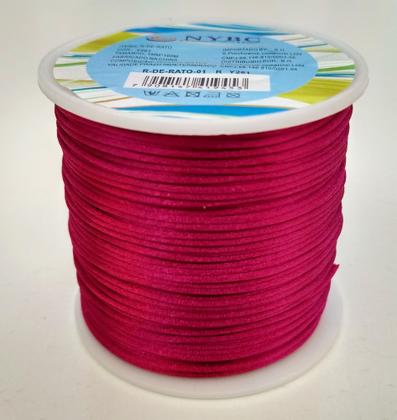 Imagem de Cordão Fio Cetim Seda Rabo Rato Rolo 100 Metros 1 Mm