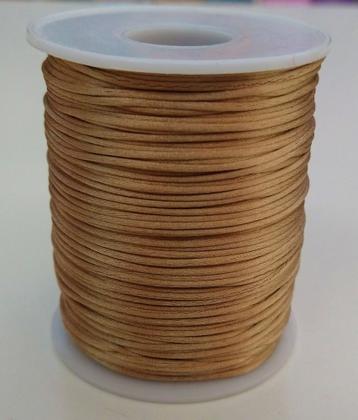 Imagem de Cordão Fio Cetim Seda Rabo Rato Rolo 100 Metros 1 Mm