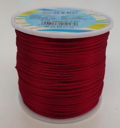 Imagem de Cordão Fio Cetim Seda Rabo Rato Rolo 100 Metros 1 Mm