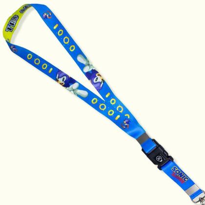 Imagem de Cordão Sonic p/ Chaves e Crachá - Poliéster - 85cm