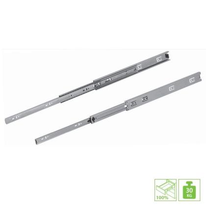 Imagem de Corrediça Telescópica Larga ZA 400mm (30Kg) Zincada FGVTN