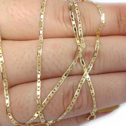 Imagem de Corrente Cordão Piastrini De 50cm De 2mm Ouro 18k Especial