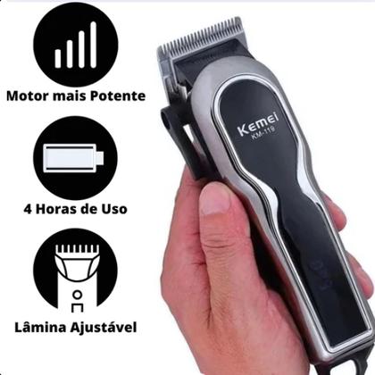 Imagem de Cortador Kemei Km-119 Profissional Digital Alta Precisão