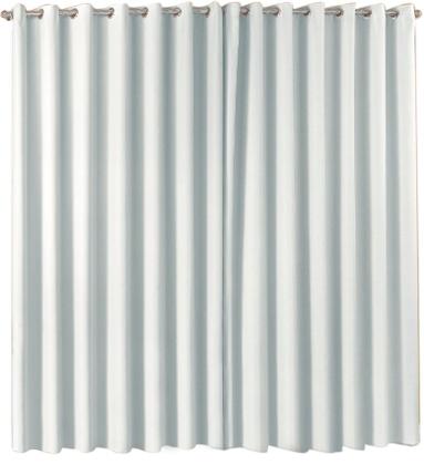 Imagem de Cortina Blackout Em Tecido 2,70 x 2,70 Para Sala Quarto Cortinados Black out Corta Luz Blecaute Para Varão Cor Prata