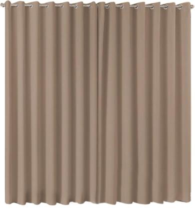 Imagem de Cortina Blackout Em Tecido 2,70 x 2,70 Para Sala Quarto Cortinados Black out Corta Luz Blecaute Para Varão Cor Prata