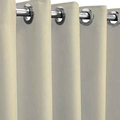Imagem de Cortina Blecaute de Tecido Para Quarto e Sala 3 Metros Com Ilhós Cromado Admirare